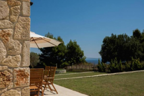 Paliouri Luxury villa with beautiful patio & sea view